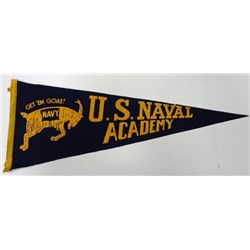 U S NAVAL ACADEMY PENNANT 1960's