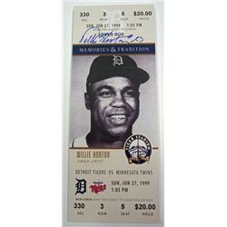 WILLIE HORTON AUTOGRAPH PLACK BY THAT'S MY TICKET LLC