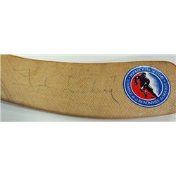 AUTOGRAPHED HOCKEY STICK TED LINDSAY RED WINGS #7  HALL OF FAME GREAT