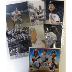 9-AUTOGRAPHED DETROIT TIGERS  8x10 PHOTOS