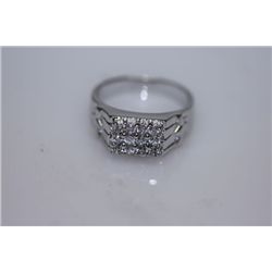 21.4 CTW CZ RING .925 STERLING SILVER