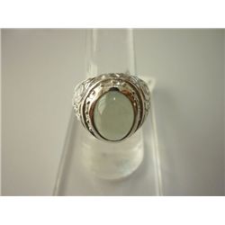 34.00 CTW BLUE TOPAZ RING .925 STERLING SILVER