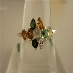 24.45 ctw,SEMIPRECIOUS RING .925 STERLING SILVER