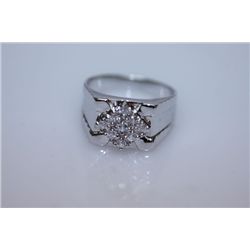 24.3 CTW CZ RING .925 STERLING SILVER