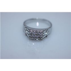 22.7 CTW CZ RING .925 STERLING SILVER