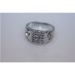 19.9 CTW CZ RING .925 STERLING SILVER