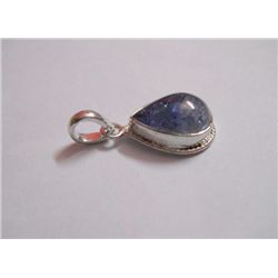 14.45 CTW TANZANITE PENDANT .925 STERLING SILVER