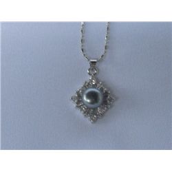 GRAY PEARL CZ SILVER