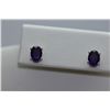 Image 1 : 7.00 CTW AMETHYST EARINGS .925 STERLING SILVER