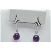 Image 1 : 18.10 CTW AMETHYST EARRING .925 STERLING SILVER