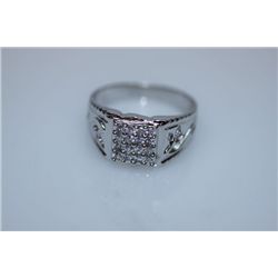 20.1 CTW CZ RING .925 STERLING SILVER