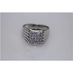 23.6 CTW CZ RING .925 STERLING SILVER