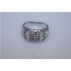 20.2 CTW CZ RING .925 STERLING SILVER