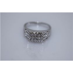 20.8 CTW CZ RING .925 STERLING SILVER