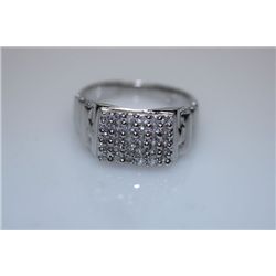 19.8 CTW CZ RING .925 STERLING SILVER