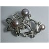 Image 1 : NOBLE LAVENDER PEARL CZ BROOCH AUTHENTIC PHILIPPINE PEA