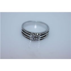 26.9 CTW CZ RING .925 STERLING SILVER