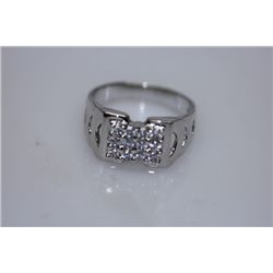 20.5 CTW CZ RING .925 STERLING SILVER