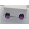 Image 1 : 16.30 CTW AMETHYST EARRING .925 STERLING SILVER