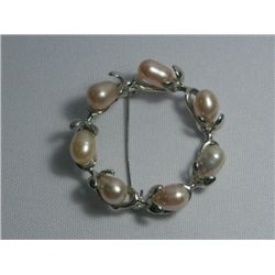 HALO PEACH PEARL BROOCH AUTHENTIC PHILIPPINE PEARL META