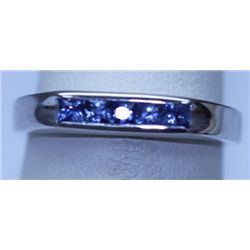 13.60 CTW TANZANITE RING .925 STERLING SILVER