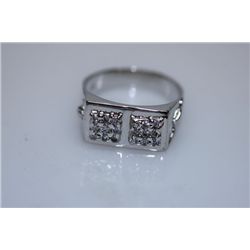 26.1 CTW CZ RING .925 STERLING SILVER