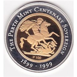 Australia $100 gold $100, Centennial Sovereign