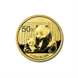 Chinese Gold Panda 10th Ounce 2012