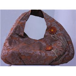 LACE FLOWER DESIGN HANDBAG