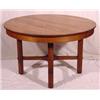 Image 2 : Lot 033: Mission Oak L&JG Stickley 48" Dining Table w/2 Leaves