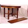 Image 5 : Lot 033: Mission Oak L&JG Stickley 48" Dining Table w/2 Leaves