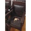 Image 2 : Lot 179: Set of Eight (8) Mission Oak Lodge Arm Chairs