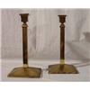 Image 1 : Lot 245: Pair of Brass Candle Sticks