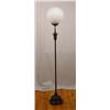 Image 2 : Lot 251: Floor Lamp with Glass Globe Shade