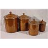 Image 1 : Lot 255: Four (4) Piece Copper Canister Set