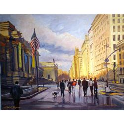 Michele Byrne, Off to the Met, Oil on Canvas