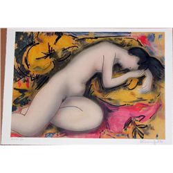 Alain Bonnefoit, Gaia, Signed Lithograph