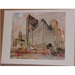 Kamil Kubik, Plaza Hotel, Signed Lithograph