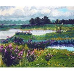 Anne Boysen, Magenta Loosestrife, Signed Print