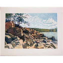 Gregory Johnson, Habersham Pt., Signed Lithograph