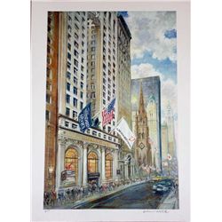 Kamil Kubik, Trinity Church, Signed Serigraph