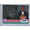 Image 1 : David Robinson Signed 1991 Arena Hologram card