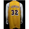 Image 1 : Magic Johnson Signed Lakers Custom "HOF 02" Jersey