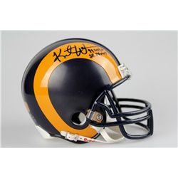 Kurt Warner Signed St. Louis Rams Mini Helmet COA