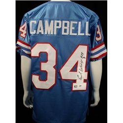 Earl Campbell Signed Oilers Custom PSA/DNA COA