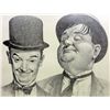 Image 2 : LAUREL & HARDY LITHOGRAPH PRINT - FRAMED
