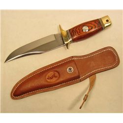 COLT HUNTING KNIFE W/ WOOD HANDLE AND SHEATH