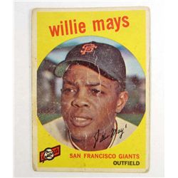 1958 TOPPS # 50 WILLIE MAYS BASEBALL CARD