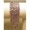 Image 1 : PLATINUM OVER STERLING SILVER LADIES TANZANITE AND SAPPHIRE BRACELET
