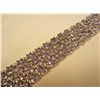 Image 2 : PLATINUM OVER STERLING SILVER LADIES TANZANITE AND SAPPHIRE BRACELET
